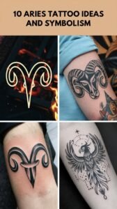 Read more about the article 10 Aries Tattoo Ideas and Symbolism: Unleash the Ram’s Fiery Spirit