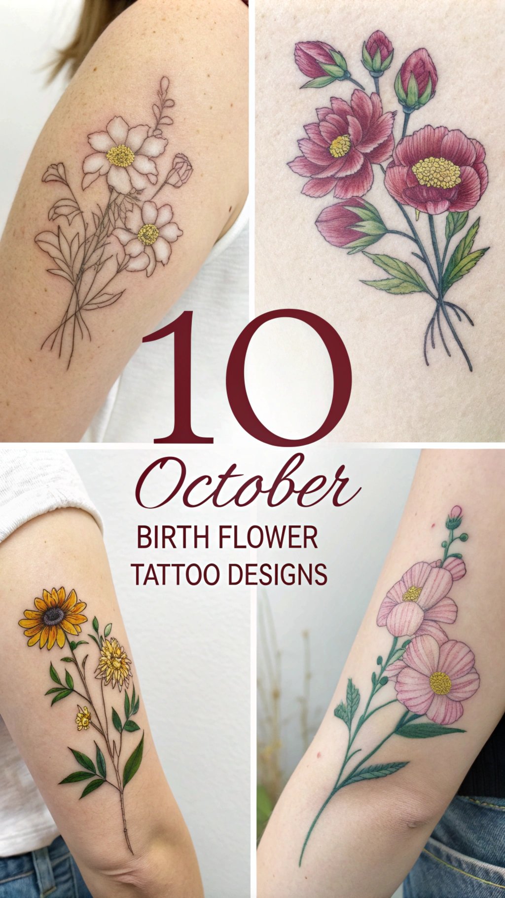 Read more about the article 10 October Birth Flower Tattoo Designs: Stunning Calendula and Marigold Inspiration