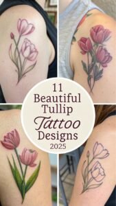 Read more about the article 11 Beautiful Tulip Tattoo Designs 2025 and Meanings