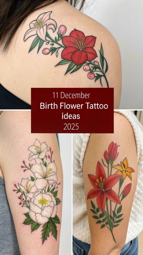 You are currently viewing 11 December Birth Flower Tattoo Ideas 2025 and Meanings