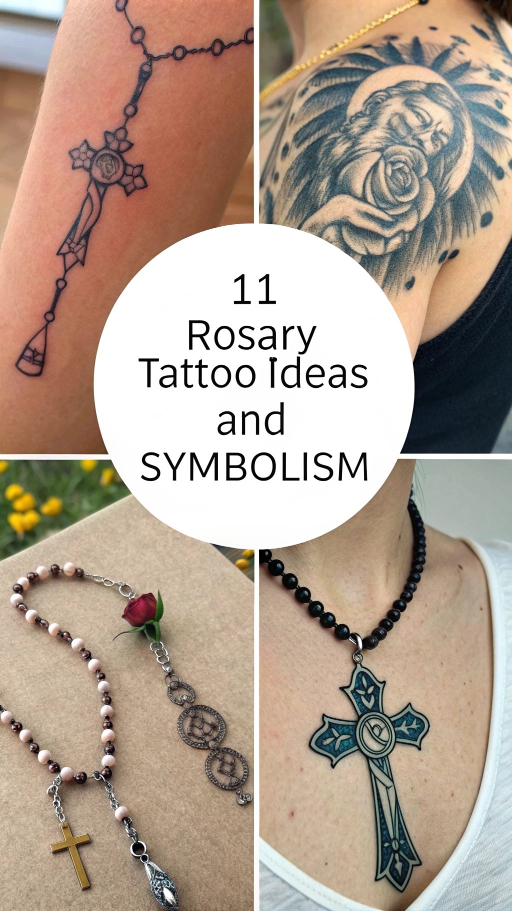 You are currently viewing 11 Rosary Tattoo Ideas and Symbolism for Faith and Spirituality