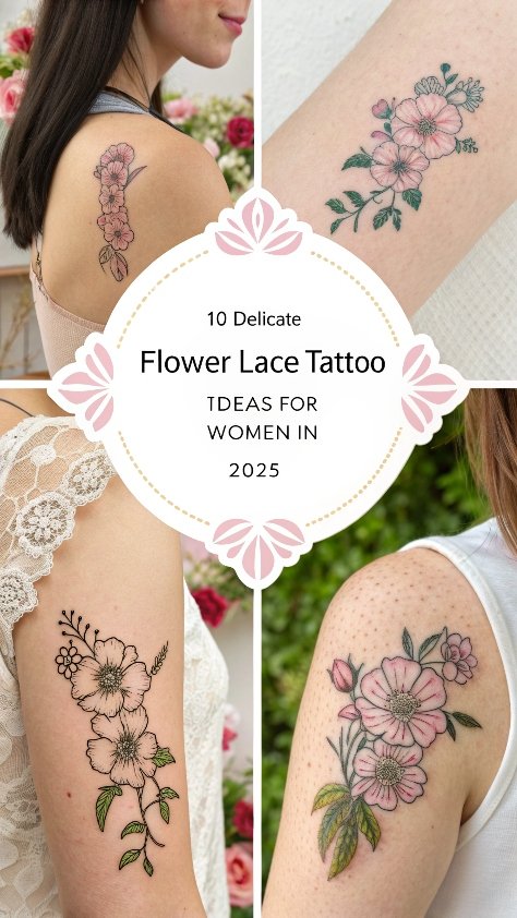 Read more about the article 10 Delicate Flower Lace Tattoo Ideas for Women In 2026