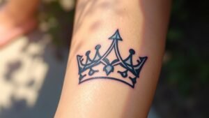 Read more about the article Five Point Crown Tattoo Meaning and Symbolism