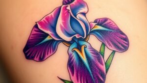 Read more about the article Iris Tattoo Meaning and Symbolism