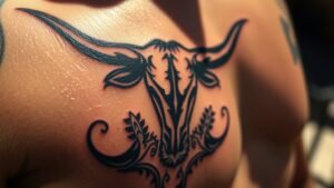 Read more about the article Longhorn Tattoo Meaning and Symbolism