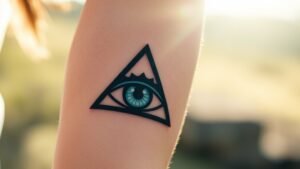 Read more about the article Eye in a Triangle Tattoo Meaning and Symbolism