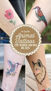 Read more about the article 11 Irresistible Cute Animal Tattoos for Women and Men